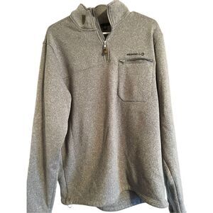 Merrell Men's Gray 1/4 Zip High Neck Long Sleeves Sweater Size L